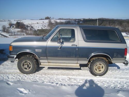 1987 ford bronco xlt sport utility 2-door 5.0l