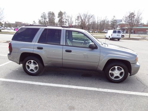 2007 chevrolet trailblazer silver ls sport utility 4-door 4.2l - tinted windows