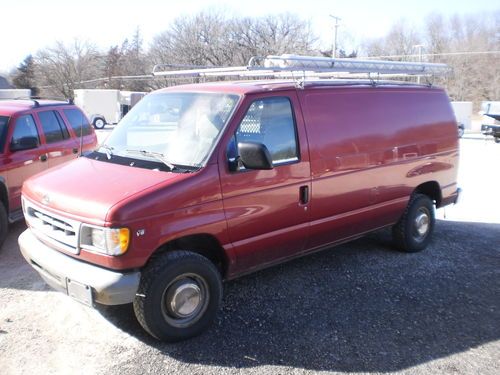 2002 ford e-250 econoline service work cargo van plumber electrician truck