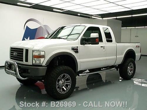 2008 ford f-250 diesel supercab fx4 4x4 lifted leather! texas direct auto