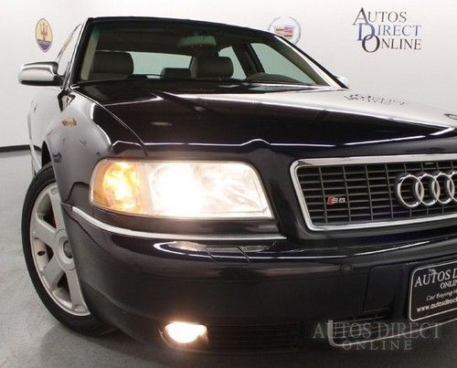 We finance 2001 audi s8 4.2l quattro awd prempkg htdfr/rrsts 6cd mroof hids bose