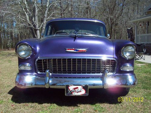 1955 chevy bel air 2 door post frame off restoration