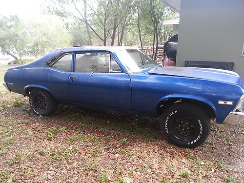 1972 chevy nova 2 door project 350 vortec 4l60e clear title