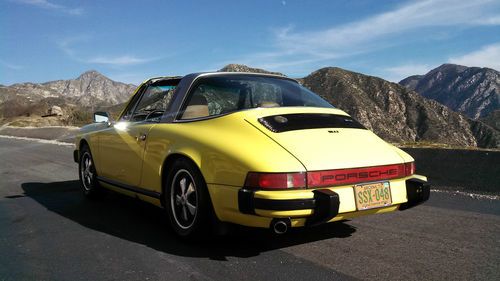 Light Yellow Porsche 911 Targa!! Original paint Dry AZ with 3Lengine Beautiful!!, image 5