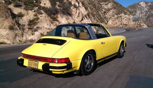 Light Yellow Porsche 911 Targa!! Original paint Dry AZ with 3Lengine Beautiful!!, image 8