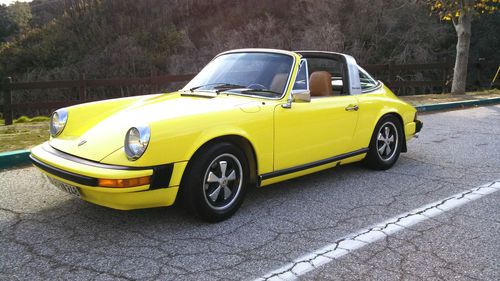 Light Yellow Porsche 911 Targa!! Original paint Dry AZ with 3Lengine Beautiful!!, image 14