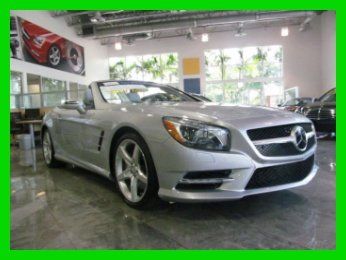 13 silver sl-550 convertible *premium 1 &amp; driver assistance package *amg wheels