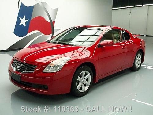 2009 nissan altima 2.5 s coupe sunroof htd leather 72k texas direct auto