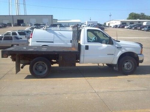 Ford f-550 xl 4x4 7.3l powerstroke diesel flatbed f-450 low mileage