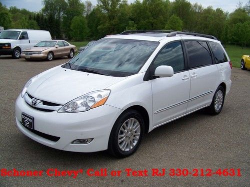 2007 toyota sienna xle 3.5l fwd artic frost pearl low miles clean carfax nice !!