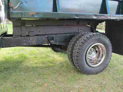 1965 Ford F-350 dump truck, green, rare, collector, classic, dually, original, image 9