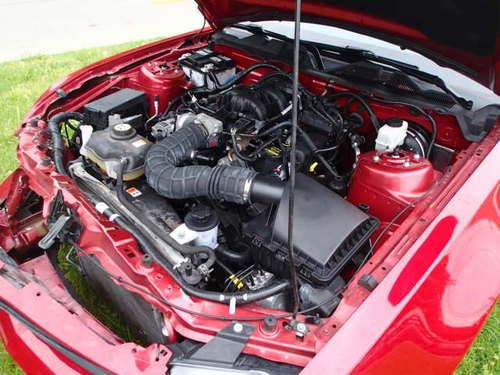 2010 Ford Mustang, salvage, damaged, wrecked, leather, mustang, image 4