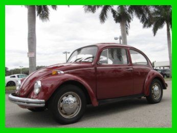 70 red automatic shift vw bug *sunroof *just painted*no rust*excellent condition
