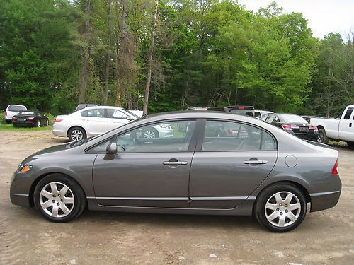 2011 honda civic lx sedan low miles salvage repairable project flood water