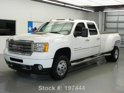 2011 gmc sierra 3500 denali diesel crew drw 4x4 24k mi! texas direct auto