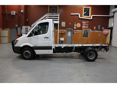 2010 freightliner sprinter 3500 mercedes turbo diesel cab chassis flatbed