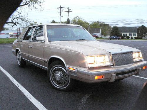 *** 1987 chrysler new yorker  sedan 4-door 2.2l turbo charged ***