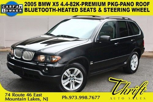 2005 bmw x5 4.4-82k-premium pkg-pano roof-bluetooth-heated seats/steering wheel