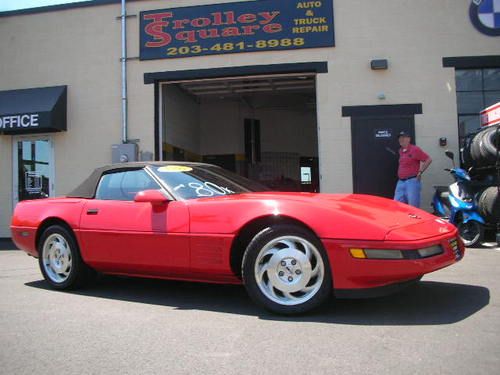 1994 chevrolet corvette convt 6-speed 80k 1 owner clean carfax new car trade-in