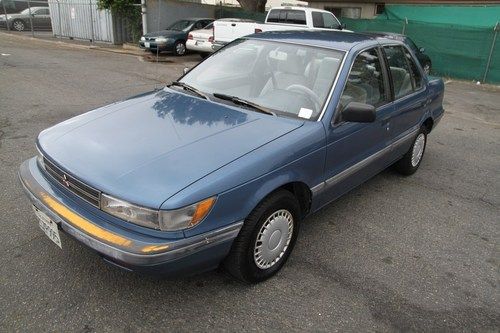 1989 mitsubishi mirage ls low miles sedan automatic 4 cylinder no reserve