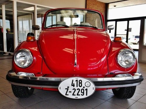 1975 super beetle convertible. fuel injected. restored. original. documented