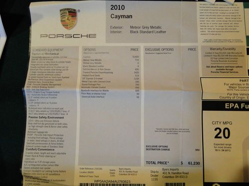 STUNNING Cayman, PDK, Low miles, Beautiful, 18