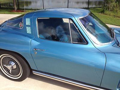 NO RESERVE 1965 Corvette Coupe Matching 327/300 Auto PS PB PW Tele Knock Offs FL, image 4