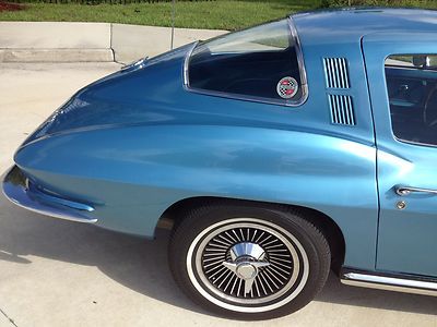 NO RESERVE 1965 Corvette Coupe Matching 327/300 Auto PS PB PW Tele Knock Offs FL, image 5