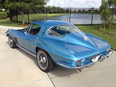 NO RESERVE 1965 Corvette Coupe Matching 327/300 Auto PS PB PW Tele Knock Offs FL, image 16