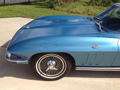 NO RESERVE 1965 Corvette Coupe Matching 327/300 Auto PS PB PW Tele Knock Offs FL, image 21