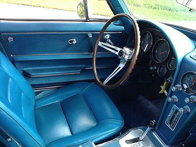 NO RESERVE 1965 Corvette Coupe Matching 327/300 Auto PS PB PW Tele Knock Offs FL, image 29