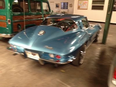 NO RESERVE 1965 Corvette Coupe Matching 327/300 Auto PS PB PW Tele Knock Offs FL, image 56