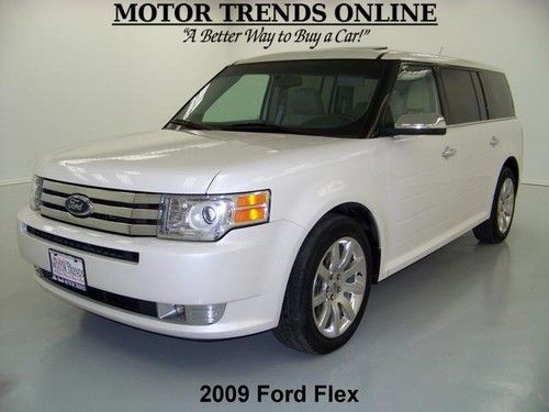 Limited navigation dvd rearcam leather htd seats 6 pass sync 2009 ford flex 33k