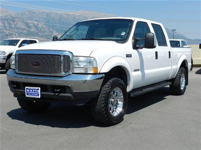 Crew cab powerstroke diesel 4x4 custom lift wheels tires shortbed auto low price