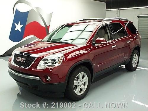 2009 gmc acadia slt-1 7pass htd leather dvd 18's 46k mi texas direct auto