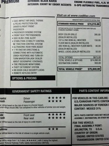 2011 Cadillac Escalade Premium Sport Utility 4-Door 6.2L, US $59,000.00, image 5