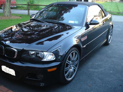 2003 bmw m3 convertible * black *  6 speed manual * 93k org miles * mint