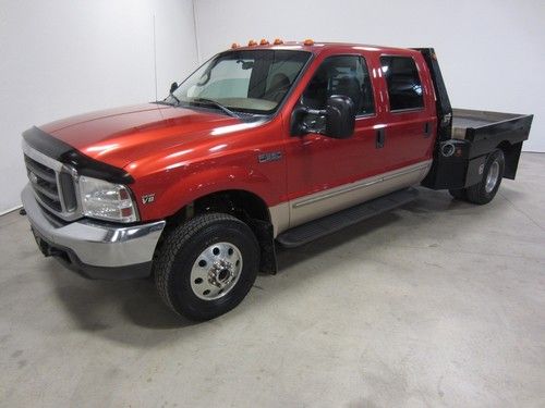 99 ford f350 super duty 7.3l turbo diesel crew 8ft flat 4x4 1 owner colo 80pix