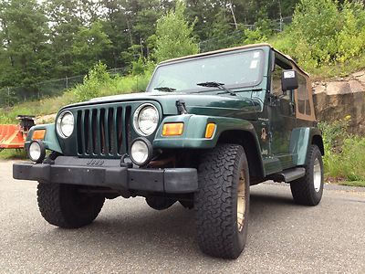 2000 jeep wrangler sahara 4x4-full doors-a/c-six cyl runs exc. nr. awesome jeep!