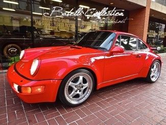 1992 porsche 911 turbo red on tan only 15000 miles like new
