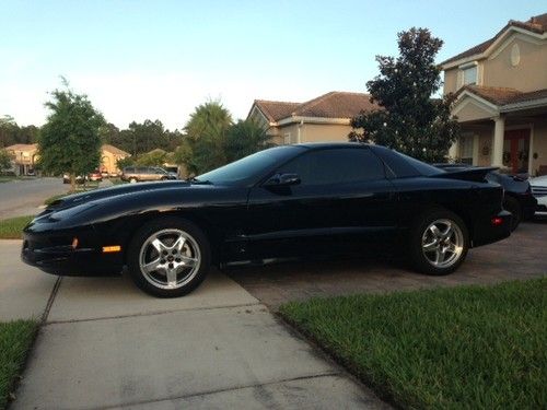 2002 pontiac firebird trans am coupe 2-door 5.7l 3600 miles black and tan rare