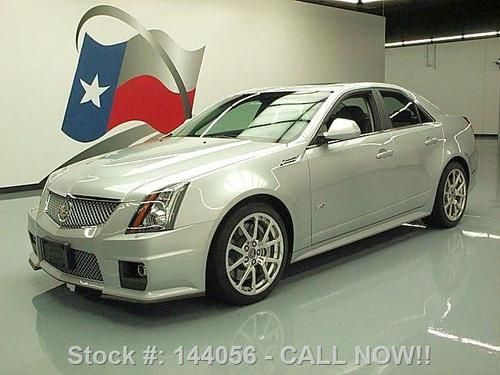 2010 cadillac cts-v sedan pano sunroof nav recaro 25k!! texas direct auto