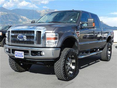 Ford crew cab powerstroke diesel lariat 4x4 custom lift wheels tires auto tow