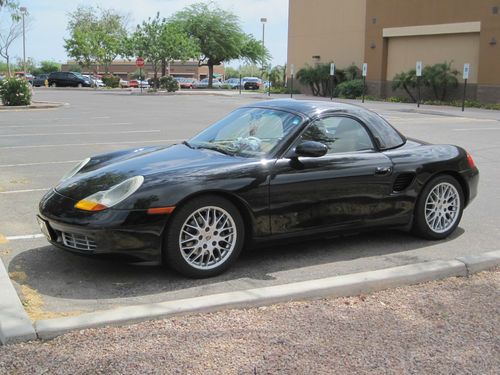 2001 porsche boxster s - black on black