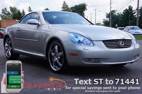 2004 lexus sc 430 convertible, navigation, low profile tires, great for summer