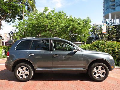 Extra nice 2007 touareg v6 awd - well maintained florida suv, clean carfax