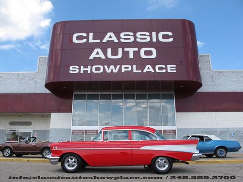 1957 chevrolet bel air - two door post - professional frame off restoration