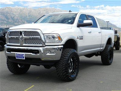 Dodge ram cummins diesel crew cab laramie 4x4 custom new lift wheels tires nav