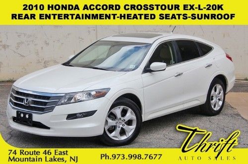 2010 honda accord crosstour ex-l 20k awd rear entertainment heated seats sunroof