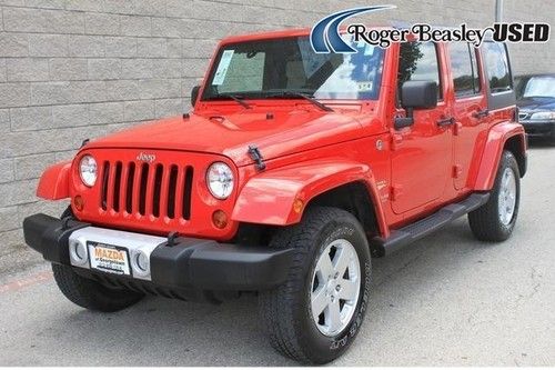 '11 wrangler 4x4 auto red bluetooth satellite radio non smoker abs premium sound